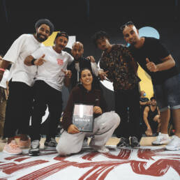 bgirl san andrea gagnante de la compétition Pink City World Battle Toulouse 2021 dans sa catégorie
